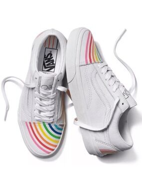 Vans M6.5/W8 old skool flour shop rainbow 🌈